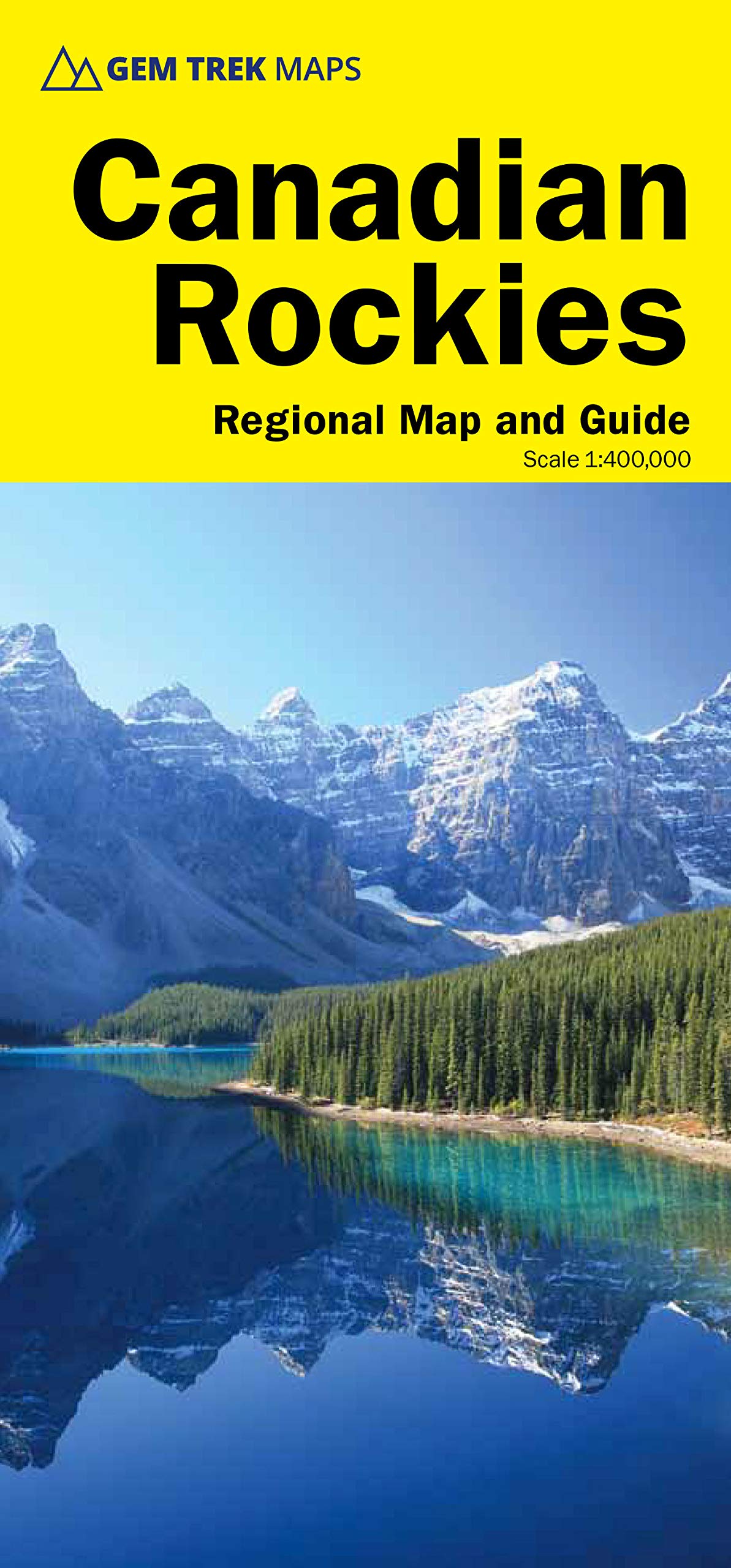 Online bestellen: Wegenkaart - landkaart 02 Canadian Rockies Banff & Jasper | Gem Trek Maps