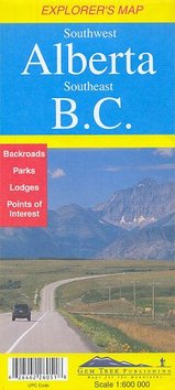 Wegenkaart - Landkaart 3. Southwest Alberta & Southeast British Columbia | Gem Trek |