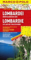Landkaart - wegenkaart 02 Lombardei - Lombardije | Marco Polo regionalkarte |