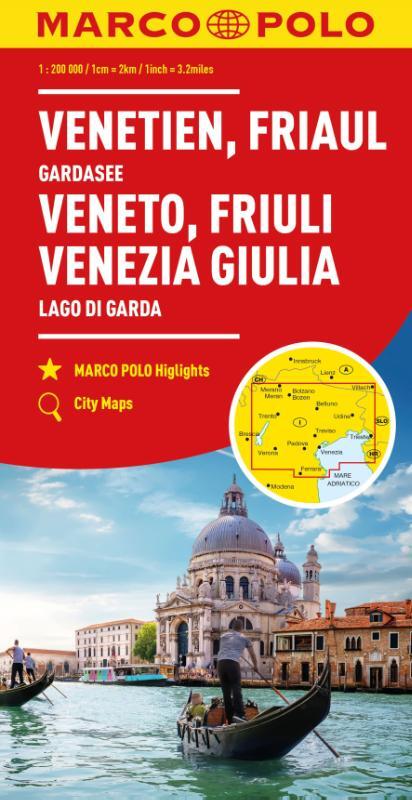 Online bestellen: Wegenkaart - landkaart 04 Veneto - Friaul - Garda meer | Marco Polo