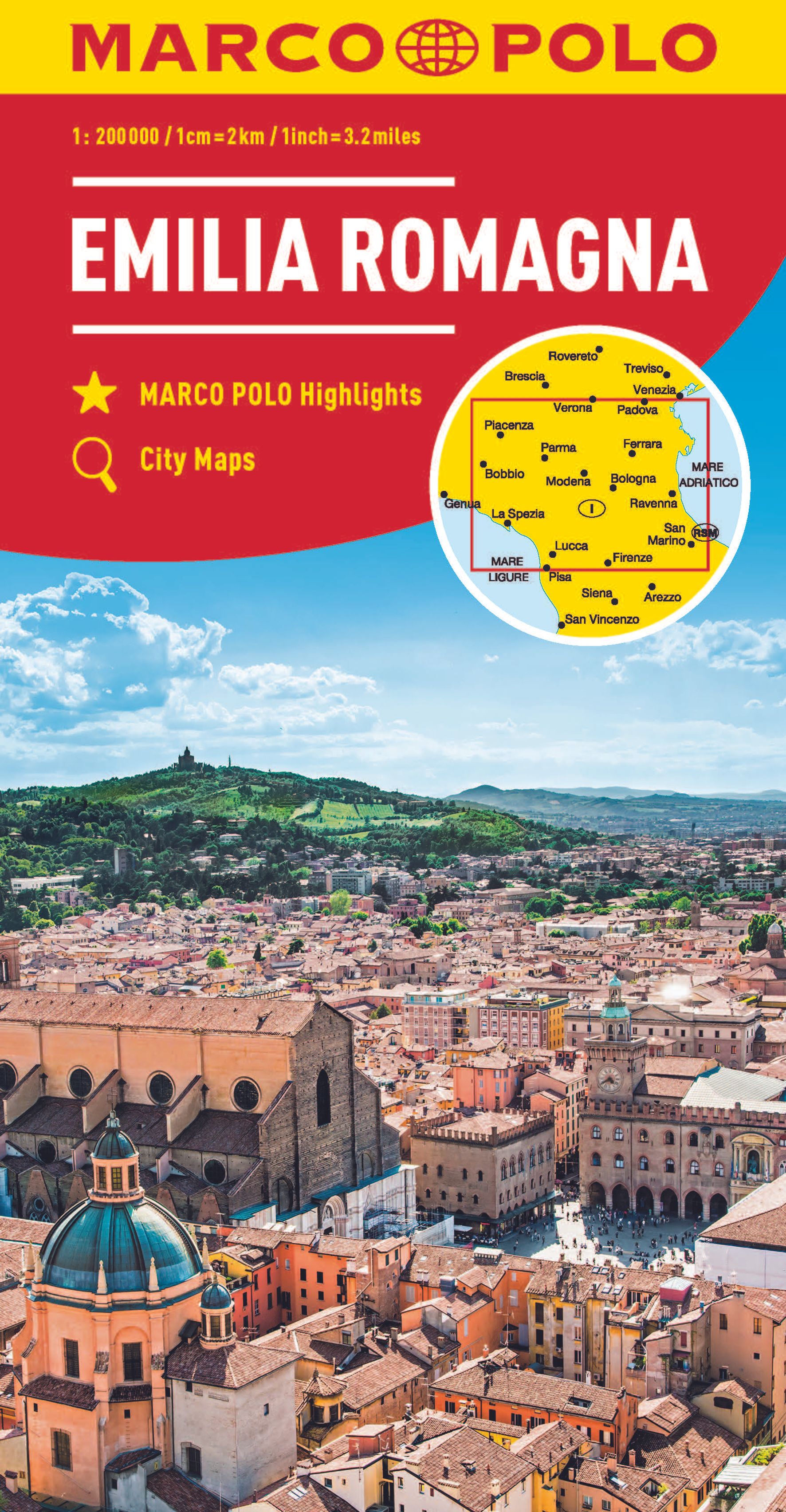 Online bestellen: Wegenkaart - landkaart 06 Emilia Romagna | Marco Polo