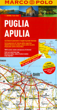 Landkaart - wegenkaart 11 Apulien - Apulië | Marco Polo |