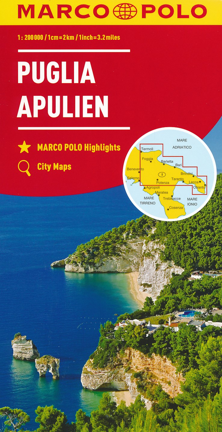 Online bestellen: Wegenkaart - landkaart 11 Puglia - Apulië | Marco Polo