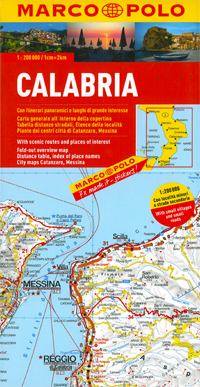 Landkaart -  wegenkaart 13  Kalabrien - Calabrië | Marco Polo | 