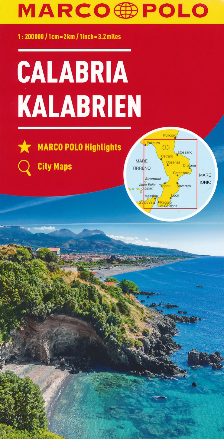 Online bestellen: Wegenkaart - landkaart 13 Kalabrien - Calabrië | Marco Polo
