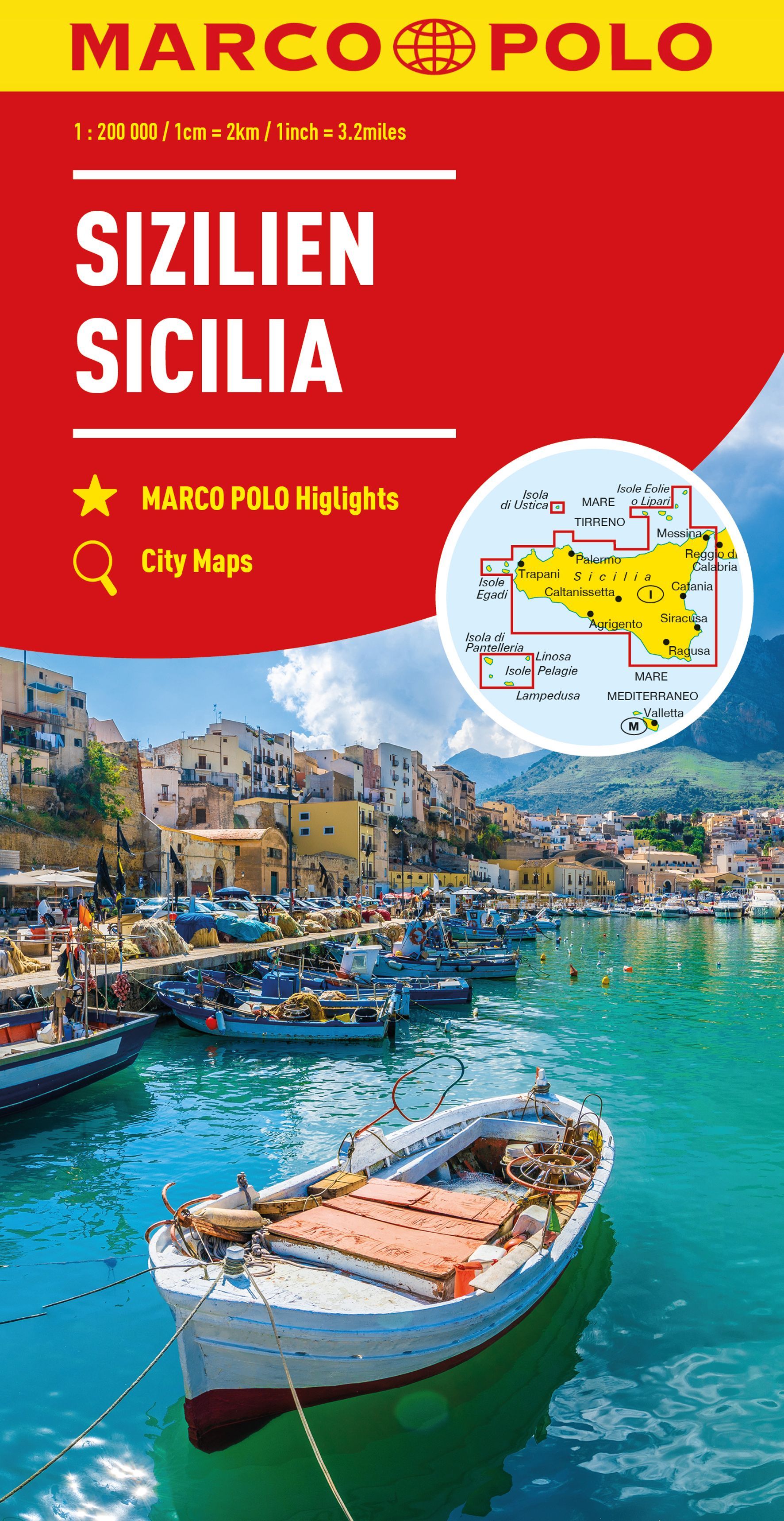 Online bestellen: Wegenkaart - landkaart 14 Sizilien - Sicilië | Marco Polo