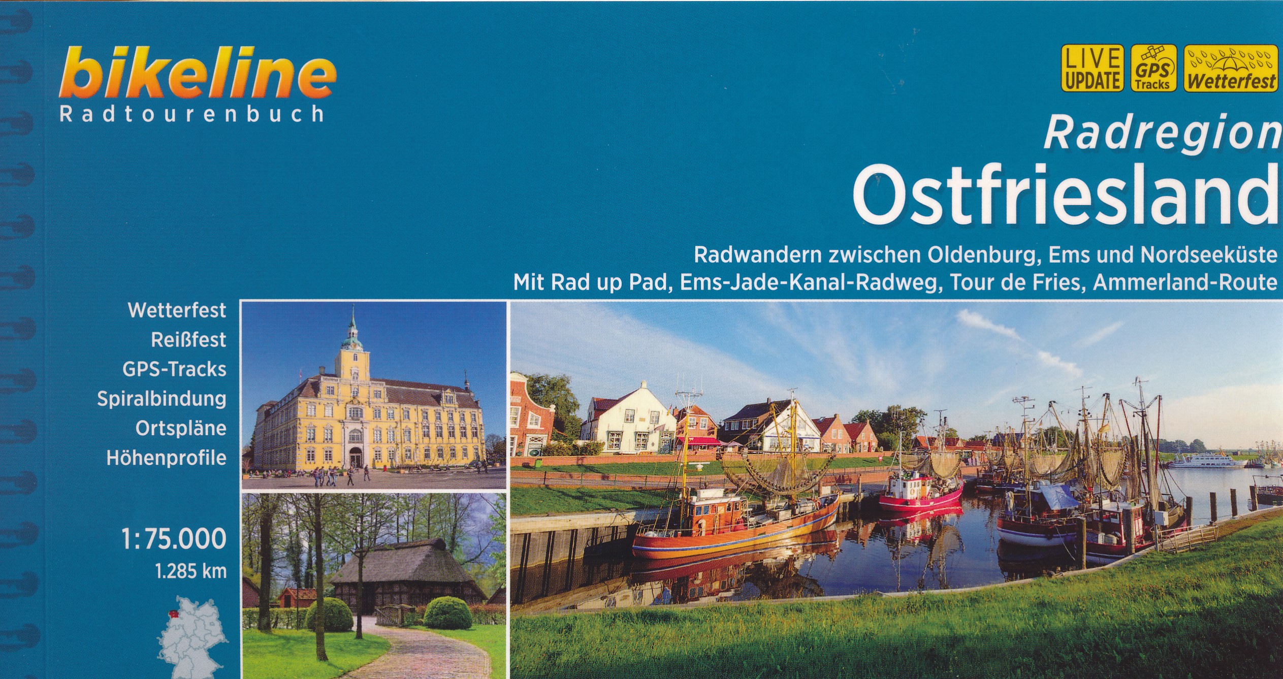 Online bestellen: Fietsgids Bikeline Radregion Ostfriesland Radatlas | Esterbauer