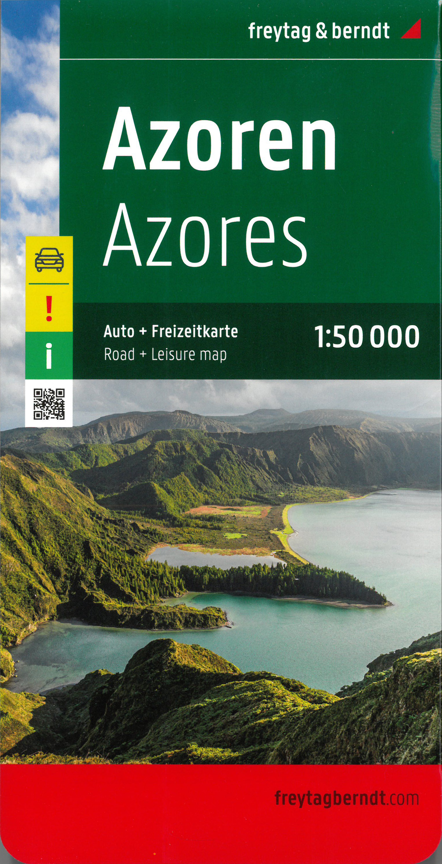Online bestellen: Wegenkaart - landkaart Azoren - Azores | Freytag & Berndt