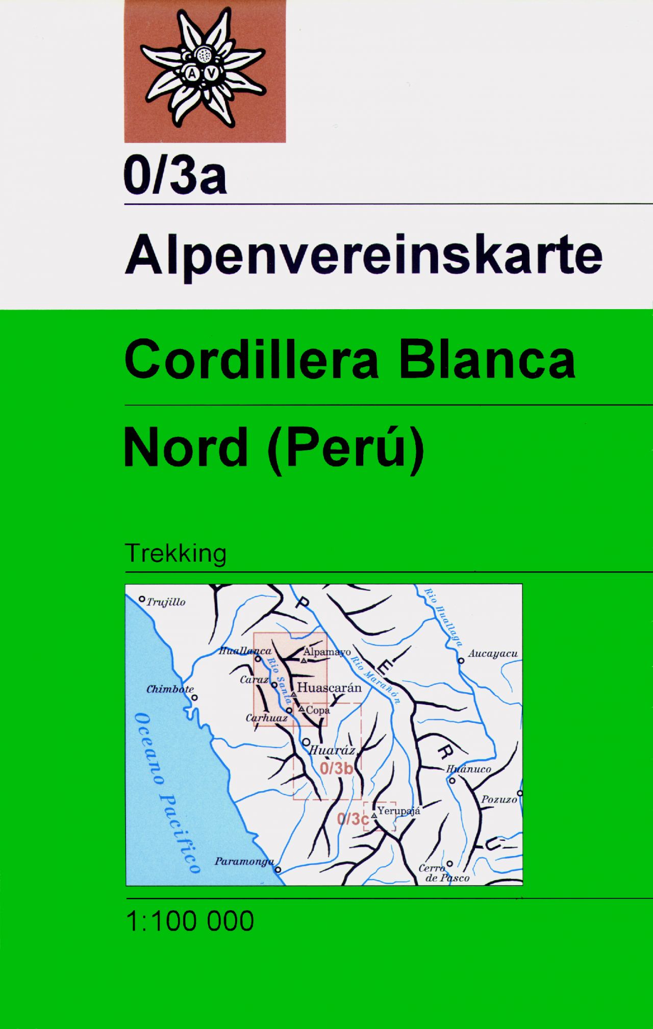 Online bestellen: Wandelkaart 0/3a Alpenvereinskarte Cordillera Blanca - Nord - Peru | Alpenverein