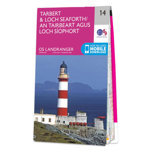 Online bestellen: Wandelkaart - Topografische kaart 014 Landranger Tarbert & Loch Seaforth | Ordnance Survey