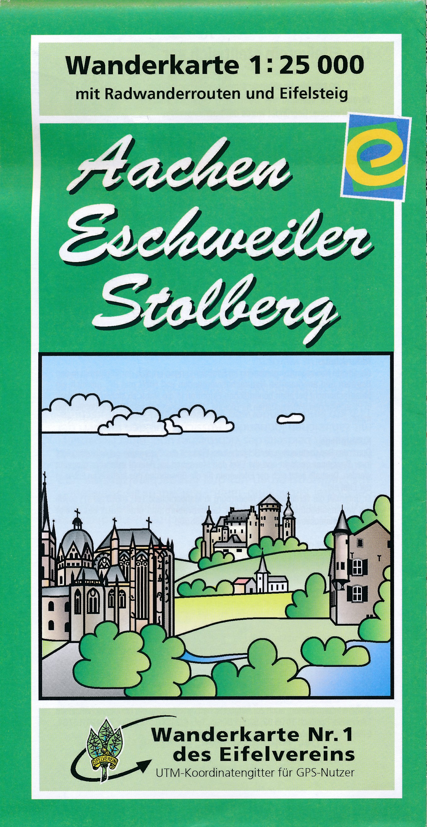 Online bestellen: Wandelkaart 01 Aachen, Eschweiler, Stolberg - Eifel | Eifelverein
