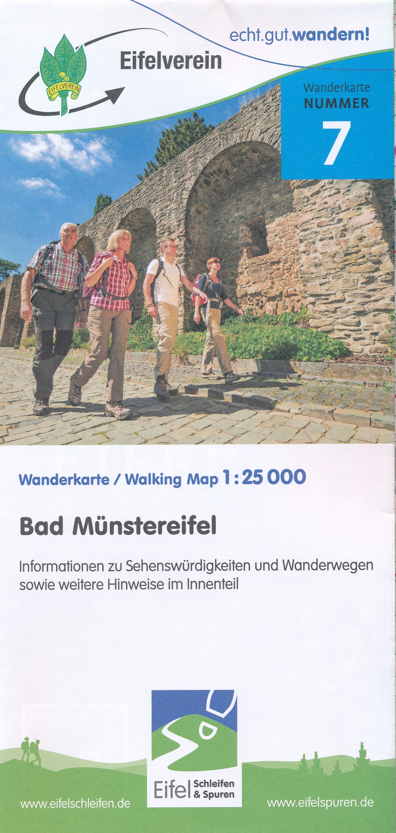 Online bestellen: Wandelkaart 07 Bad Münstereifel - Eifel | Eifelverein