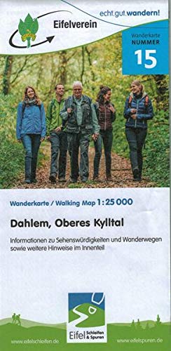 Online bestellen: Wandelkaart 15 Dahlem - Oberes Kylltal - Eifel | Eifelverein