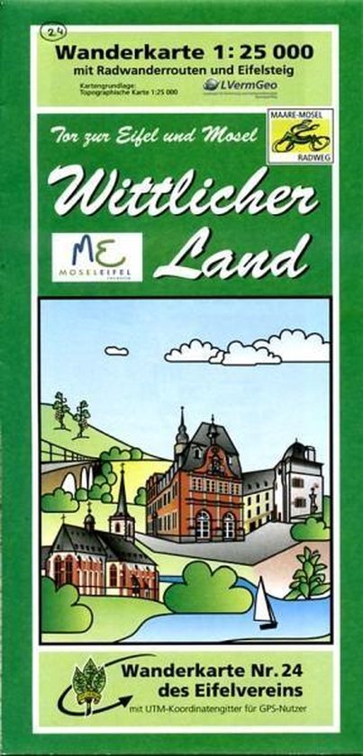 Online bestellen: Wandelkaart 24 Wittlicher Land - Eifel | Eifelverein