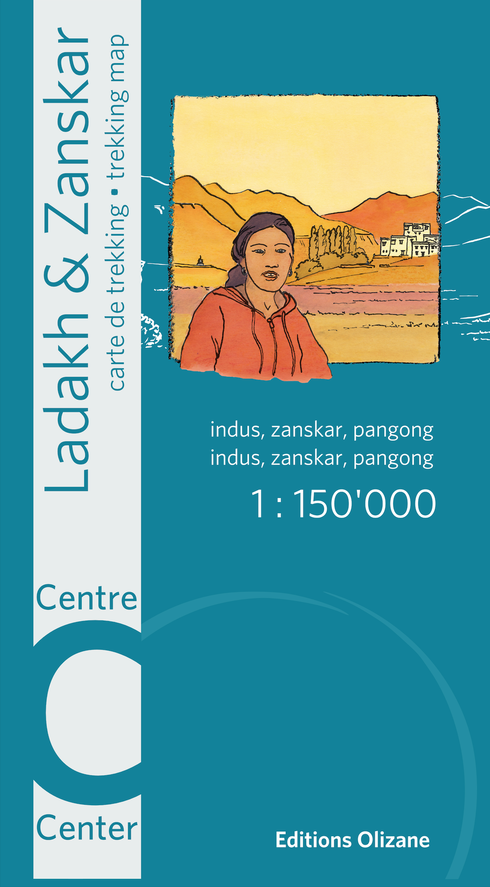 Online bestellen: Wandelkaart India - Ladakh Zanskar - Centre | Editions Olizane