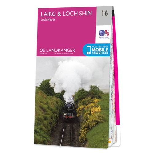Online bestellen: Wandelkaart - Topografische kaart 016 Landranger Lairg & Loch Shin, Loch Naver | Ordnance Survey