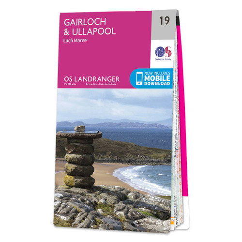 Online bestellen: Wandelkaart - Topografische kaart 019 Landranger Gairloch & Ullapool, Loch Maree | Ordnance Survey