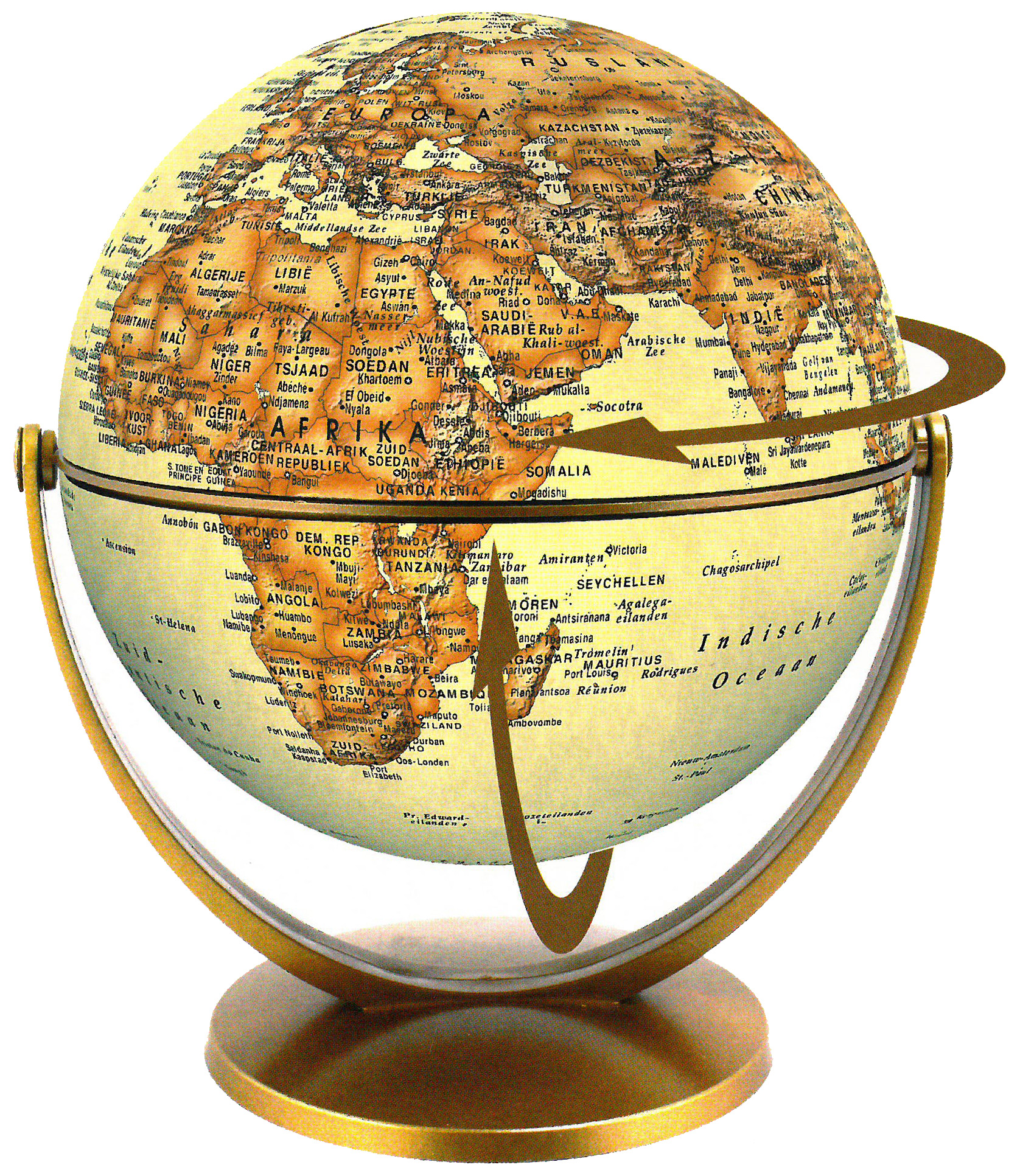 Klassieke wereldbol 34 - Globe Poli…