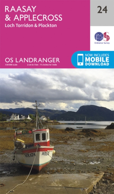 Online bestellen: Wandelkaart - Topografische kaart 024 Landranger Raasay & Applecross, Loch Torridon & Plockton | Ordnance Survey