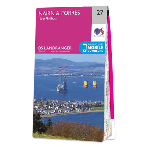 Online bestellen: Wandelkaart - Topografische kaart 027 Landranger Nairn & Forres, River Findhorn | Ordnance Survey