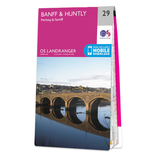 Online bestellen: Wandelkaart - Topografische kaart 029 Landranger Banff & Huntly, Portsoy & Turriff | Ordnance Survey