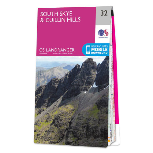 Online bestellen: Wandelkaart - Topografische kaart 032 Landranger South Skye & Cuillin Hills | Ordnance Survey