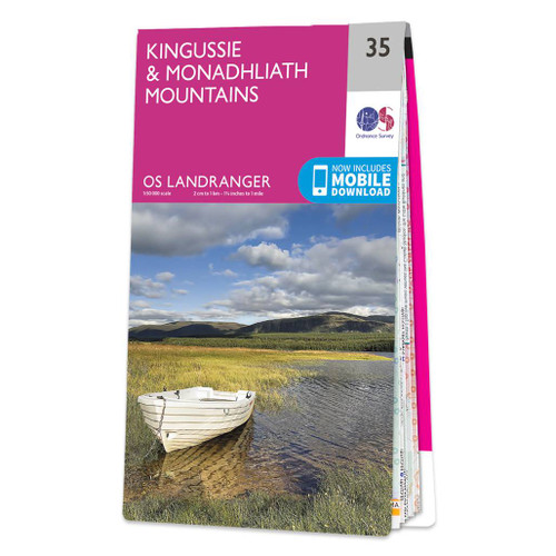 Online bestellen: Wandelkaart - Topografische kaart 035 Landranger Kingussie and Monadhliath Mountains | Ordnance Survey