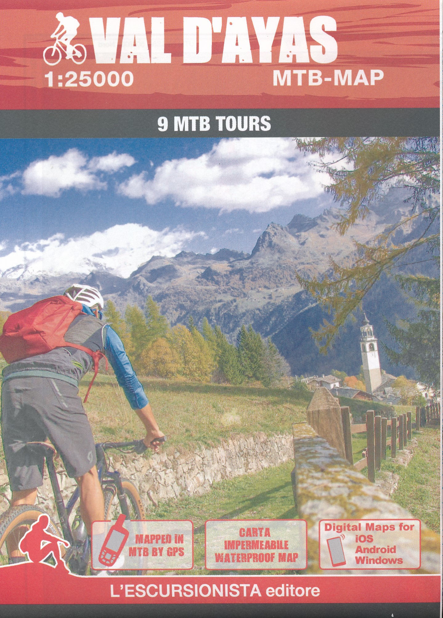 Online bestellen: Fietskaart Val d'Ayas MTB kaart | L'Escursionista editore