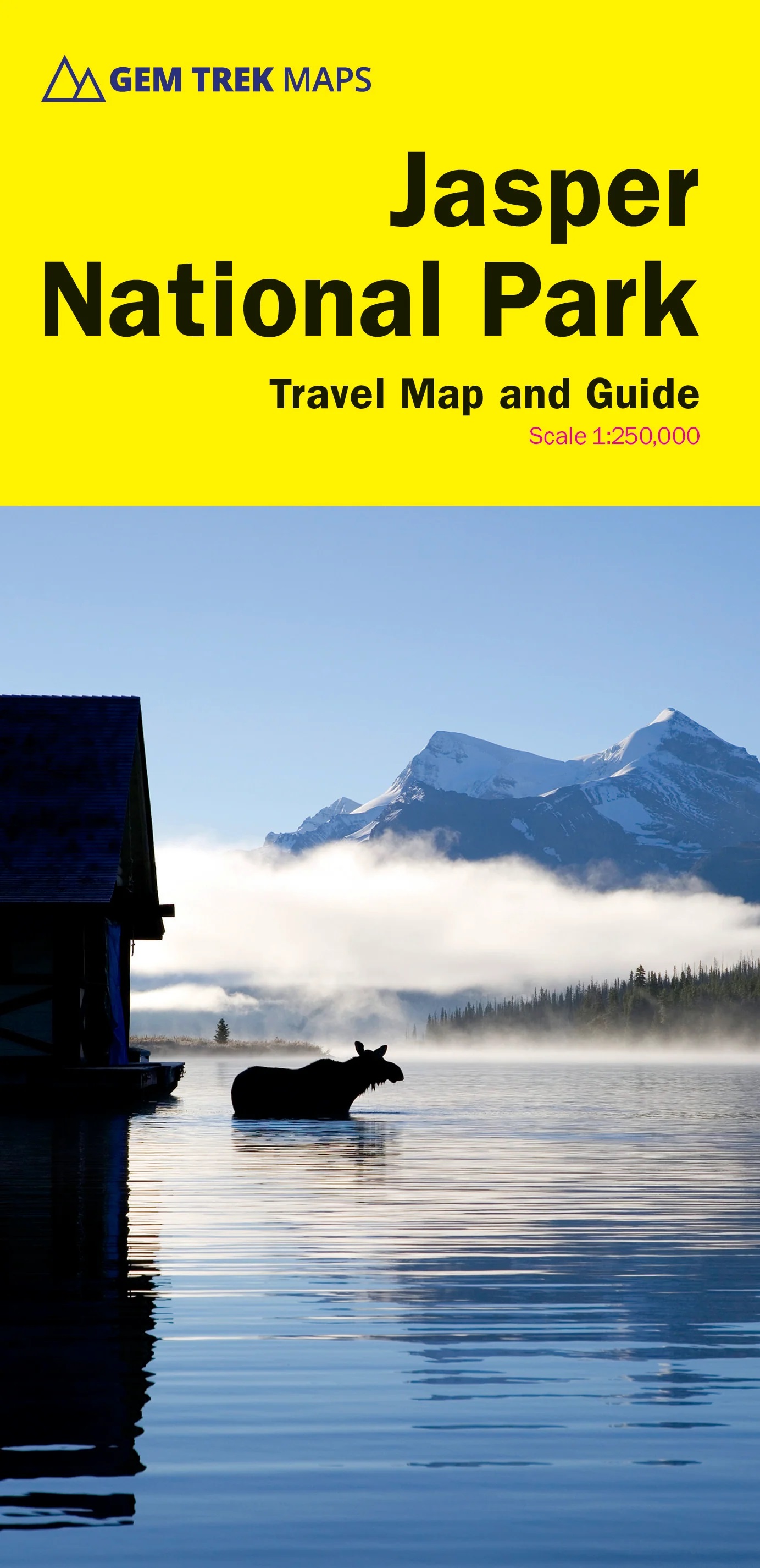 Online bestellen: Wegenkaart - landkaart - Wandelkaart Jasper National Park (Alberta) | Gem Trek Maps