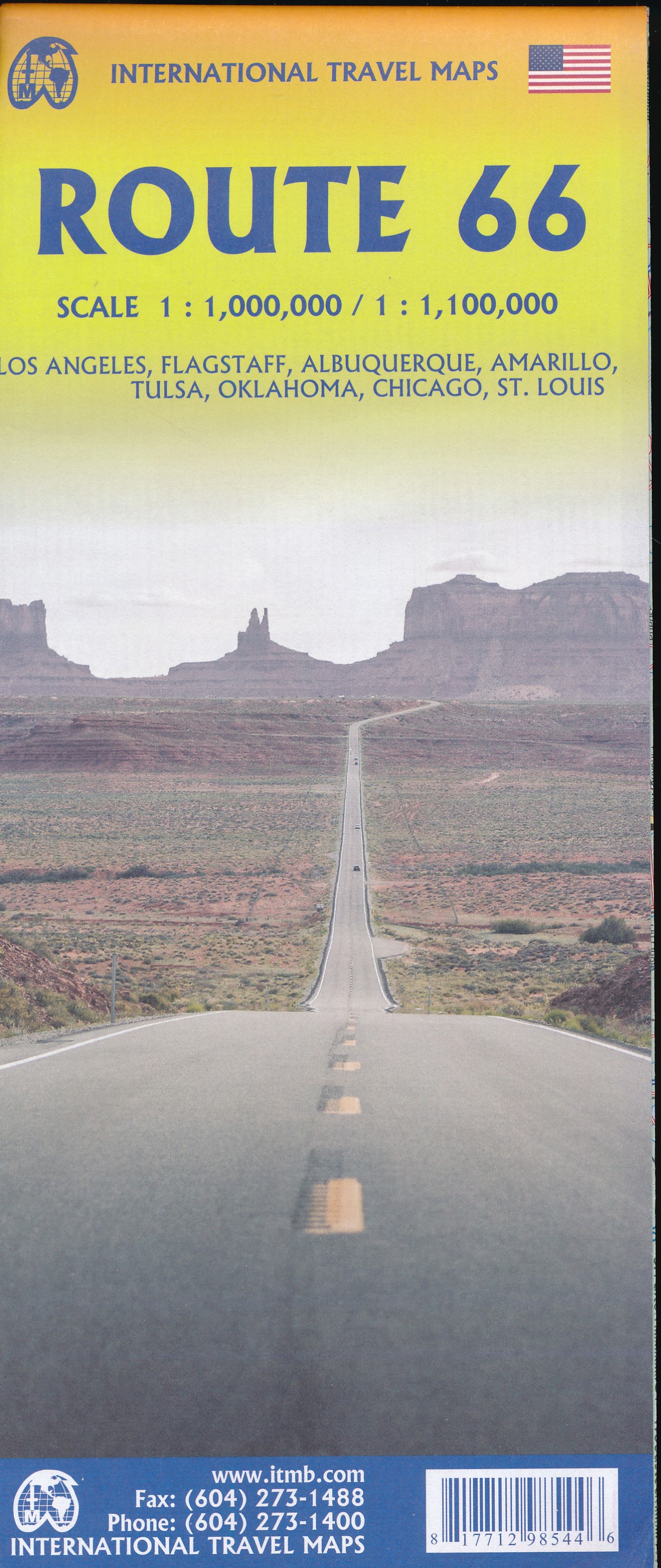 Wegenkaart - landkaart Route 66 | I…