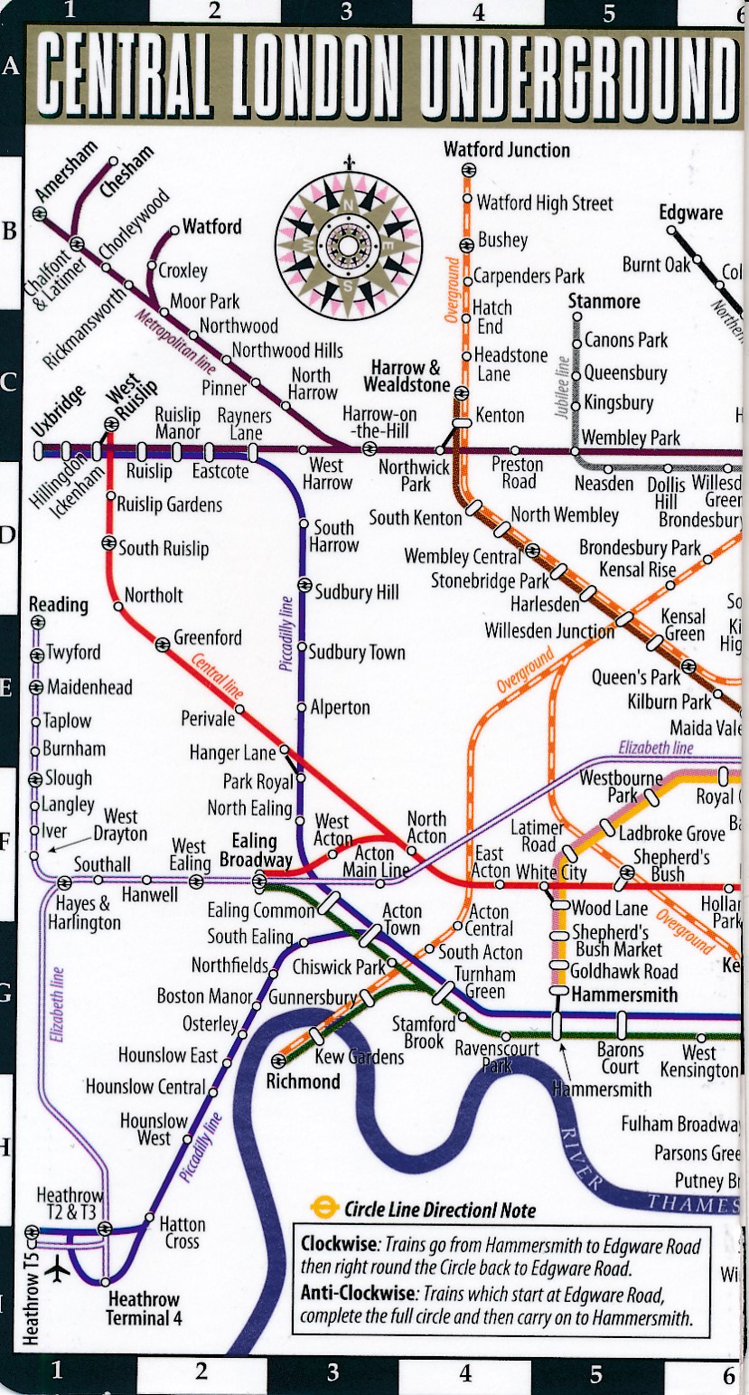Online bestellen: Stadsplattegrond Streetwise London Underground Map | Michelin