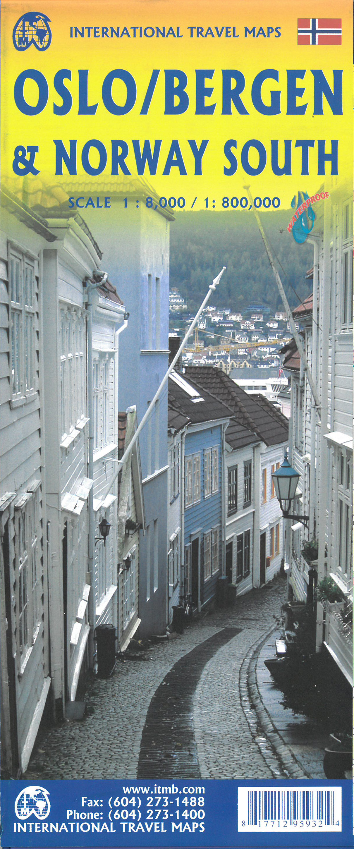 Online bestellen: Wegenkaart - landkaart Norway South, Oslo, Bergen | ITMB