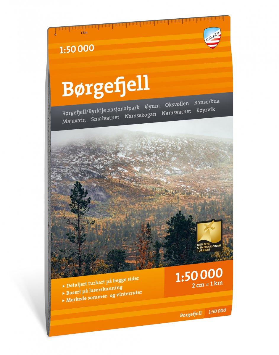 Online bestellen: Wandelkaart Turkart Børgefjell | Calazo
