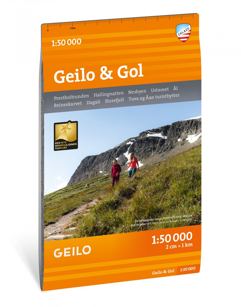 Online bestellen: Wandelkaart Turkart Geilo - Gol | Calazo