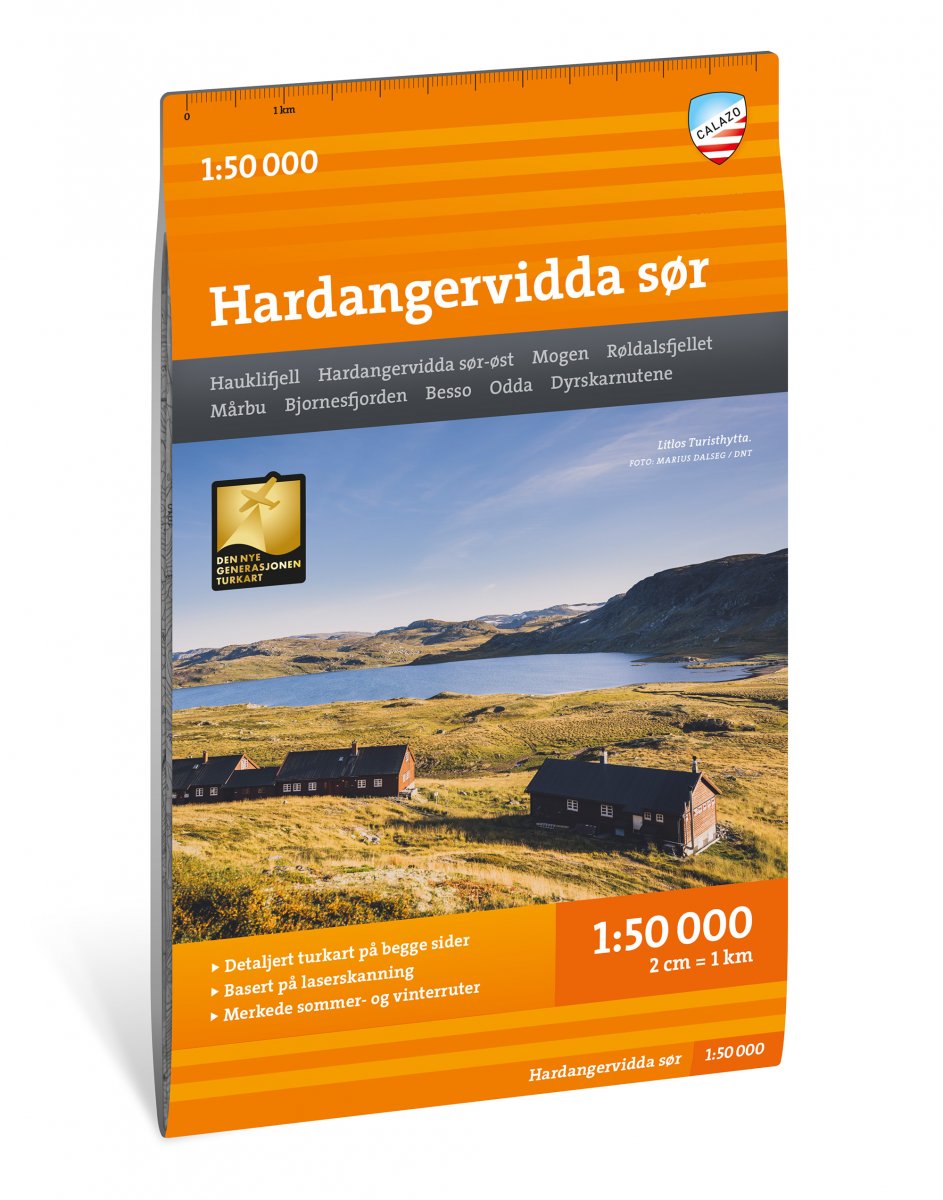 Online bestellen: Wandelkaart Turkart Hardangervidda sør - zuid | Calazo