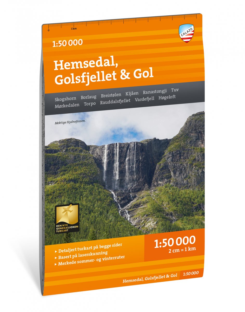 Online bestellen: Wandelkaart Turkart Hemsedal - Golsfjellet - Gol | Calazo