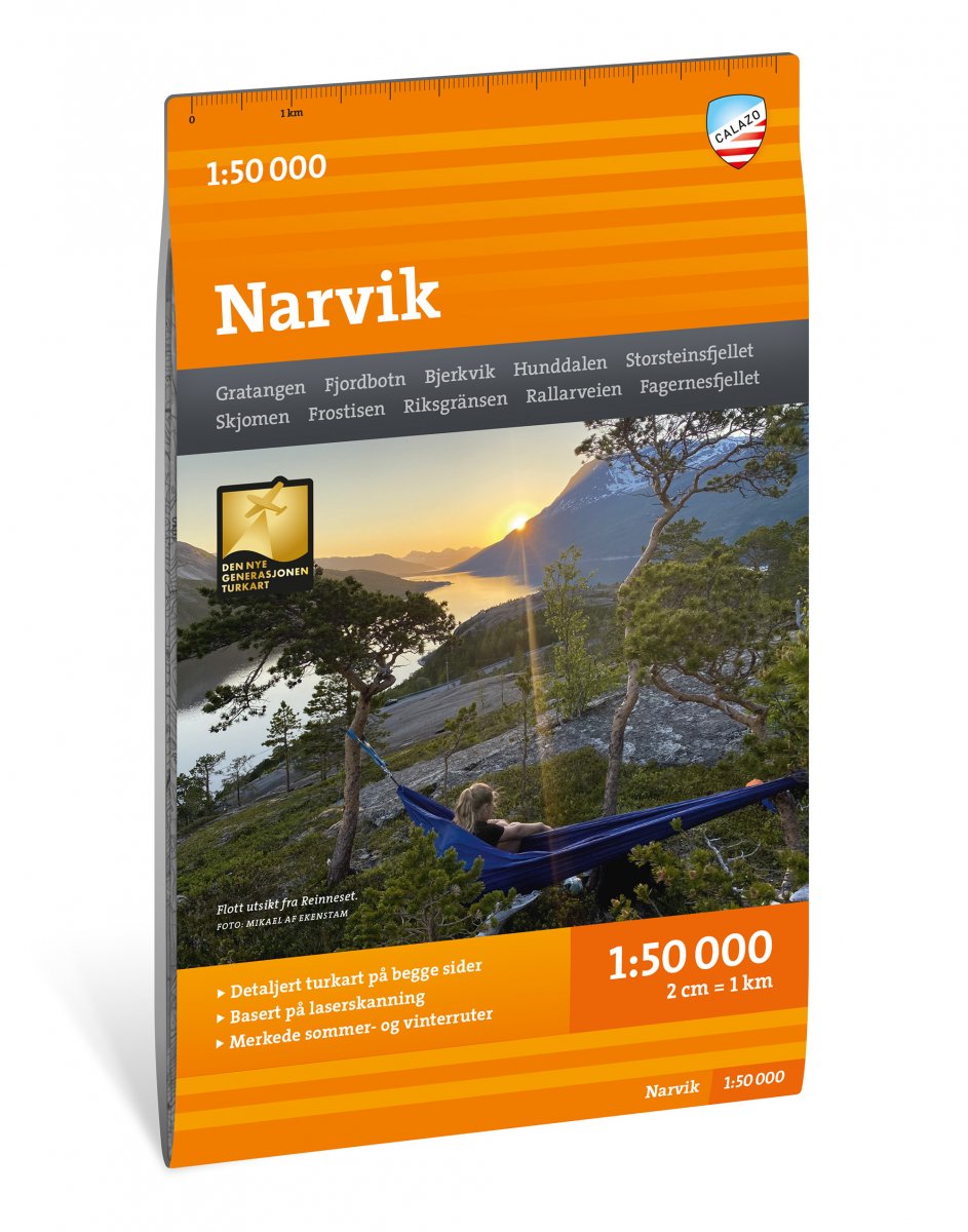Online bestellen: Wandelkaart Turkart Narvik | Calazo