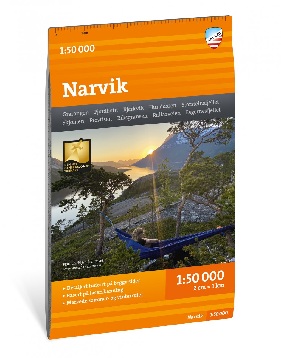 Wandelkaart Turkart Narvik | Noorwe…