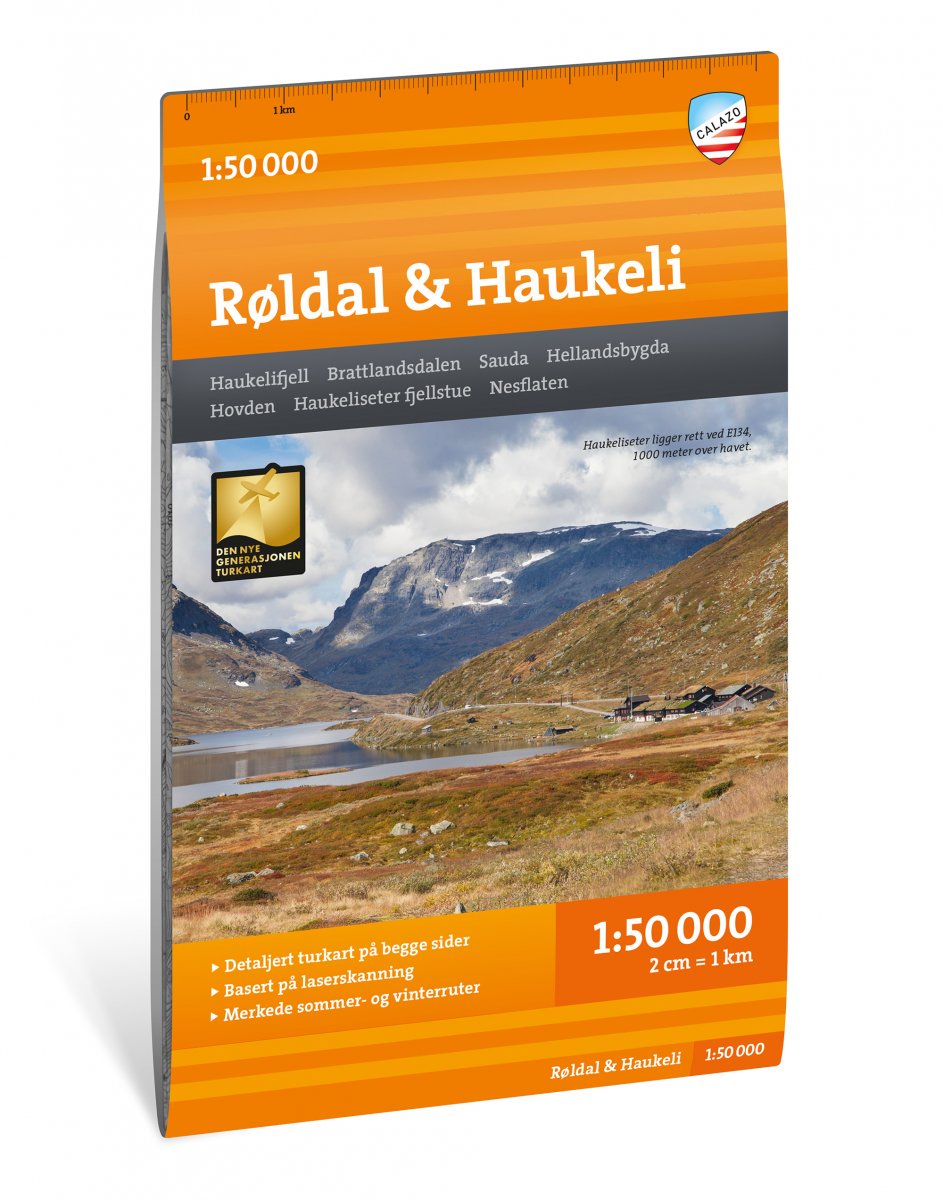 Online bestellen: Wandelkaart Turkart Røldal - Haukeli | Calazo