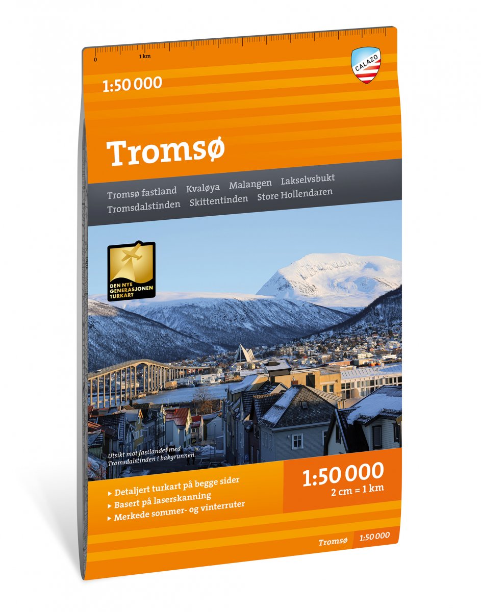 Online bestellen: Wandelkaart Turkart Tromsø - Tromso | Calazo