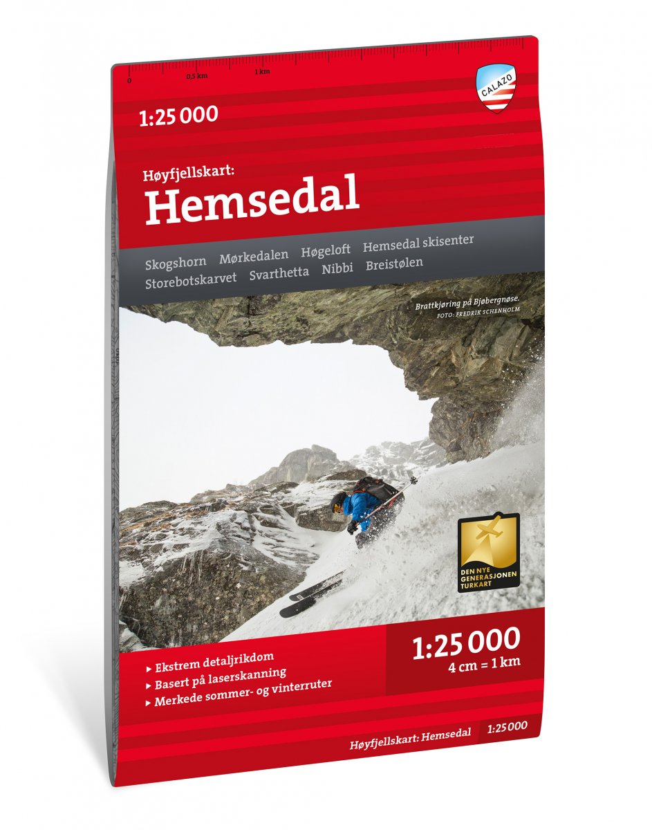 Online bestellen: Wandelkaart Hoyfjellskart Hemsedal | Calazo
