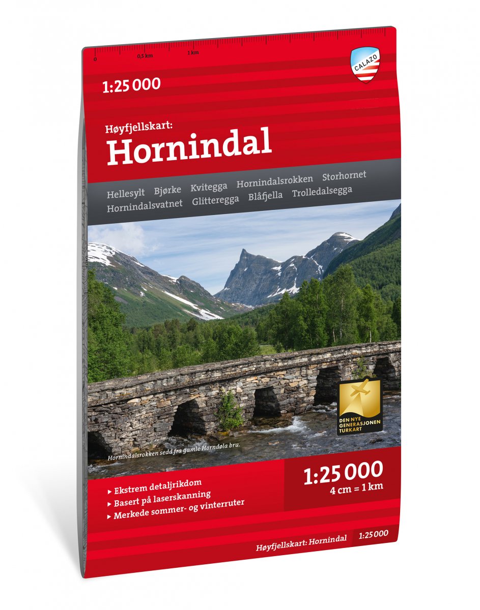 Online bestellen: Wandelkaart Hoyfjellskart Hornindal | Calazo