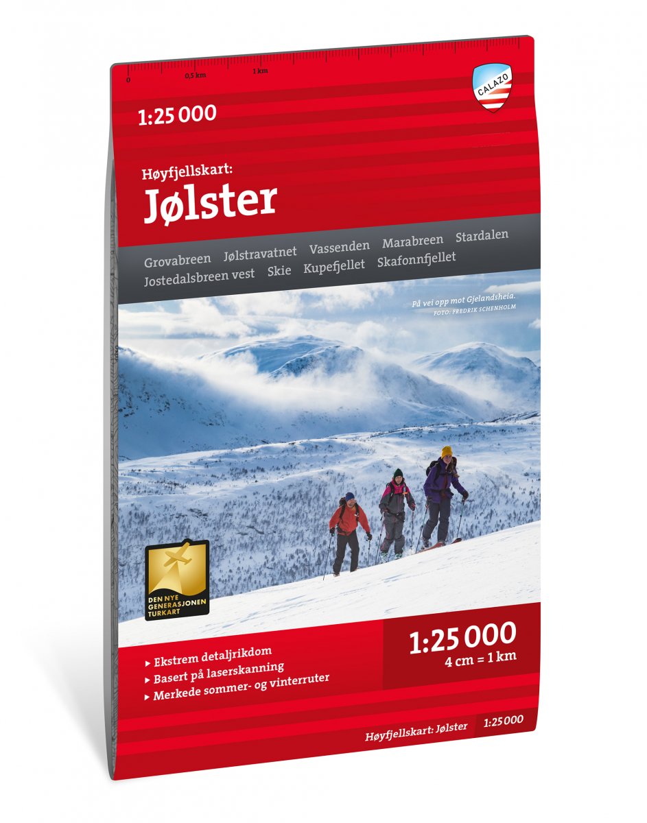 Online bestellen: Wandelkaart Hoyfjellskart Jølster - Jolster | Calazo