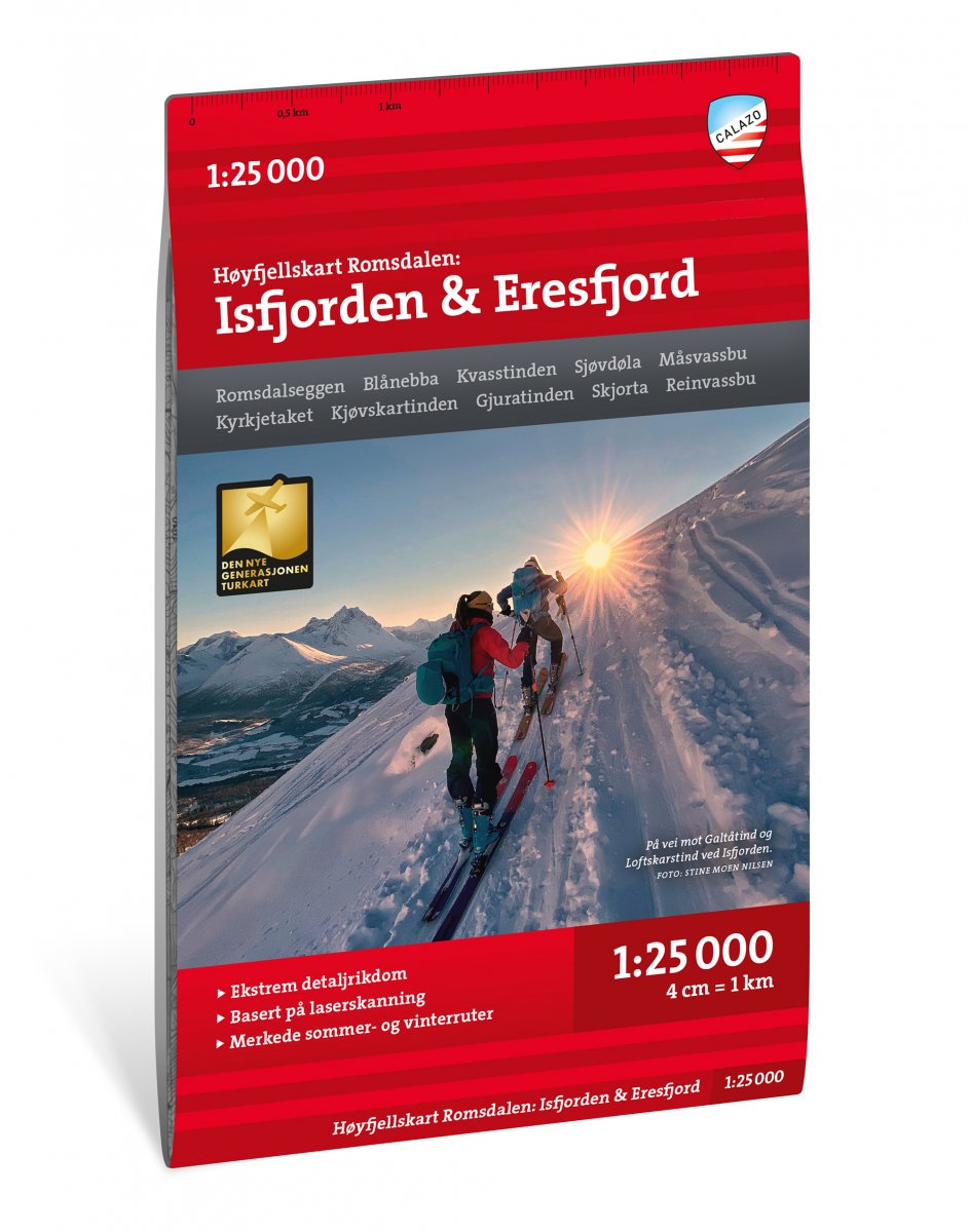 Online bestellen: Wandelkaart Hoyfjellskart Romsdalen: Isfjorden - Eresfjord | Calazo