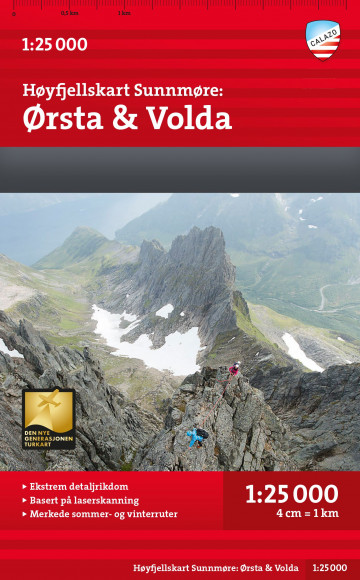 Online bestellen: Wandelkaart Hoyfjellskart Sunnmore: Ørsta & Volda | Calazo