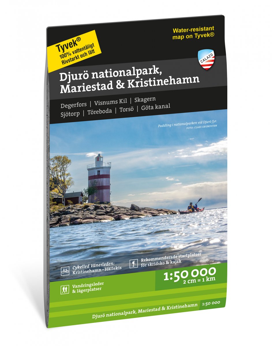 Online bestellen: Wandelkaart - Fietskaart Terrängkartor Djurö nationalpark, Mariestad & Kristinehamn | Calazo