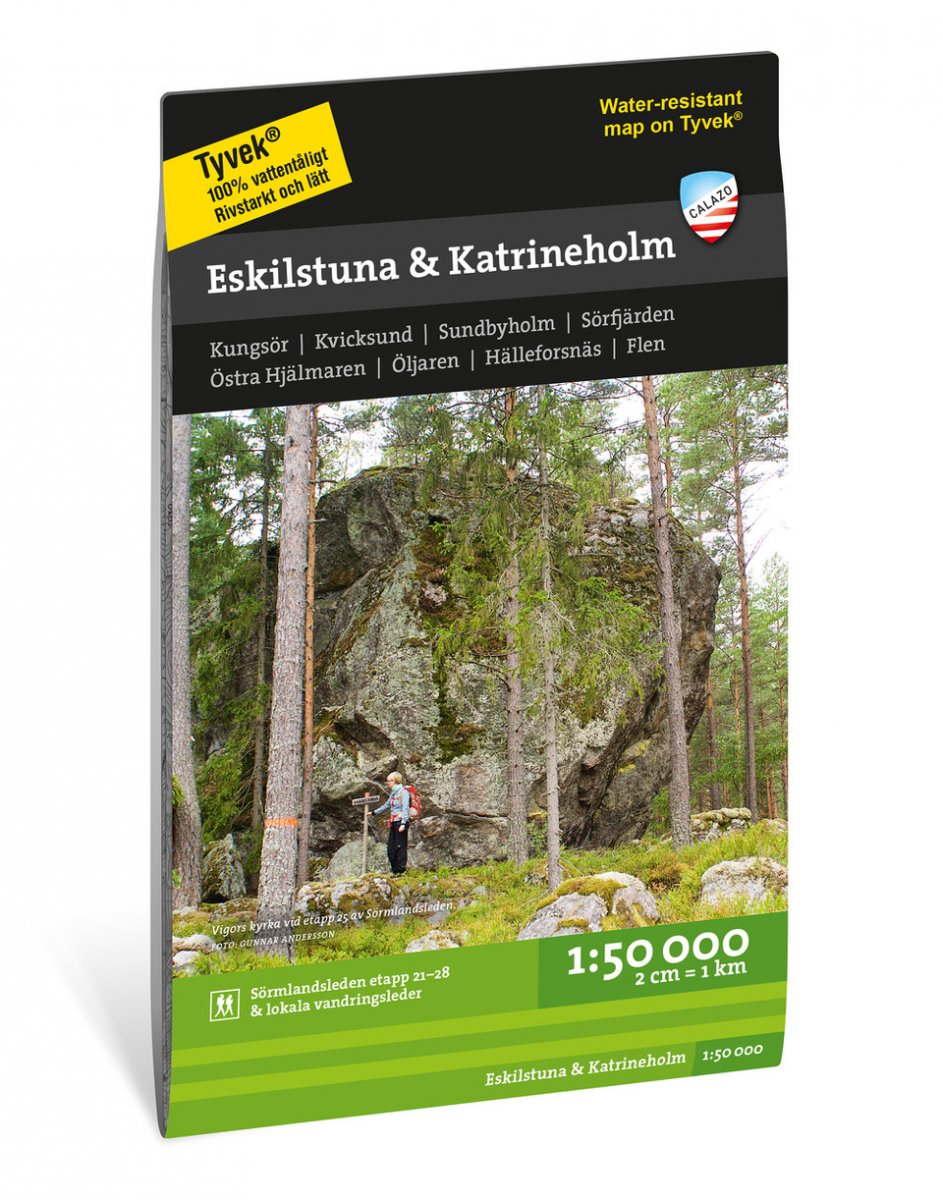 Online bestellen: Wandelkaart Terrängkartor Eskilstuna - Katrineholm | Calazo