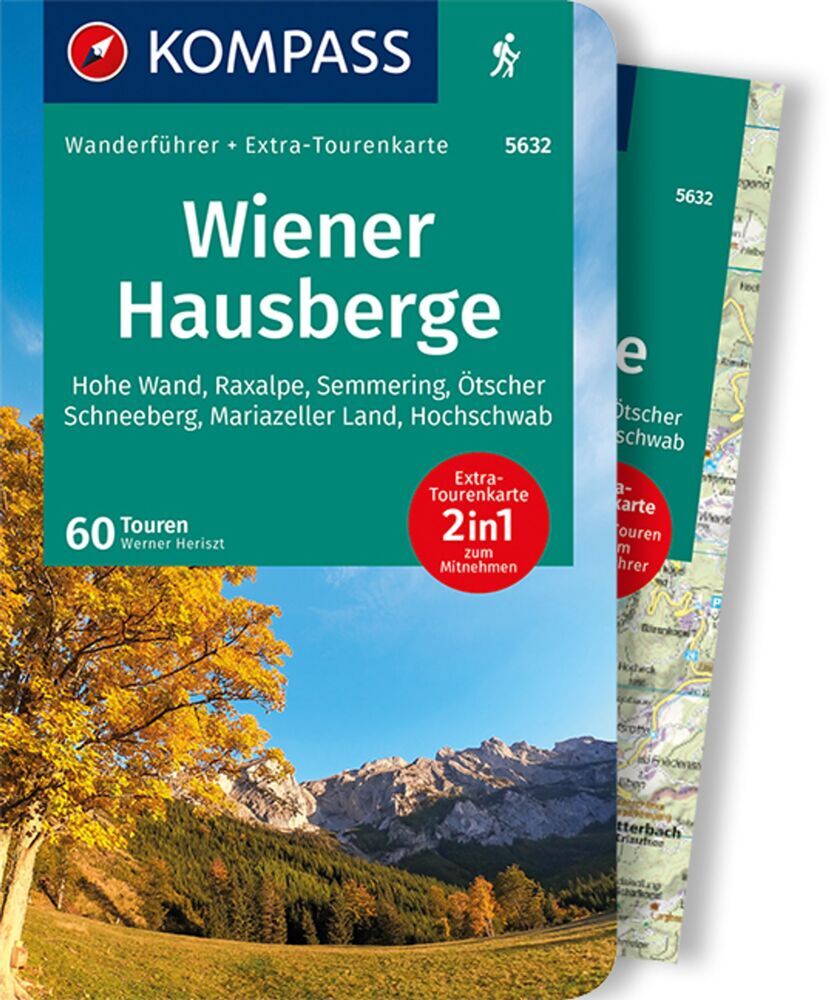 Online bestellen: Wandelgids Wanderführer Wiener Hausberge | Kompass