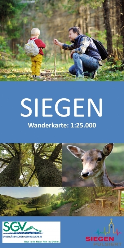 Online bestellen: Wandelkaart Siegen | Sauerland | Grunes Herz