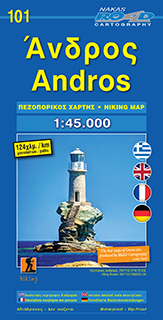 Wegenkaart - landkaart 101 Andros |…